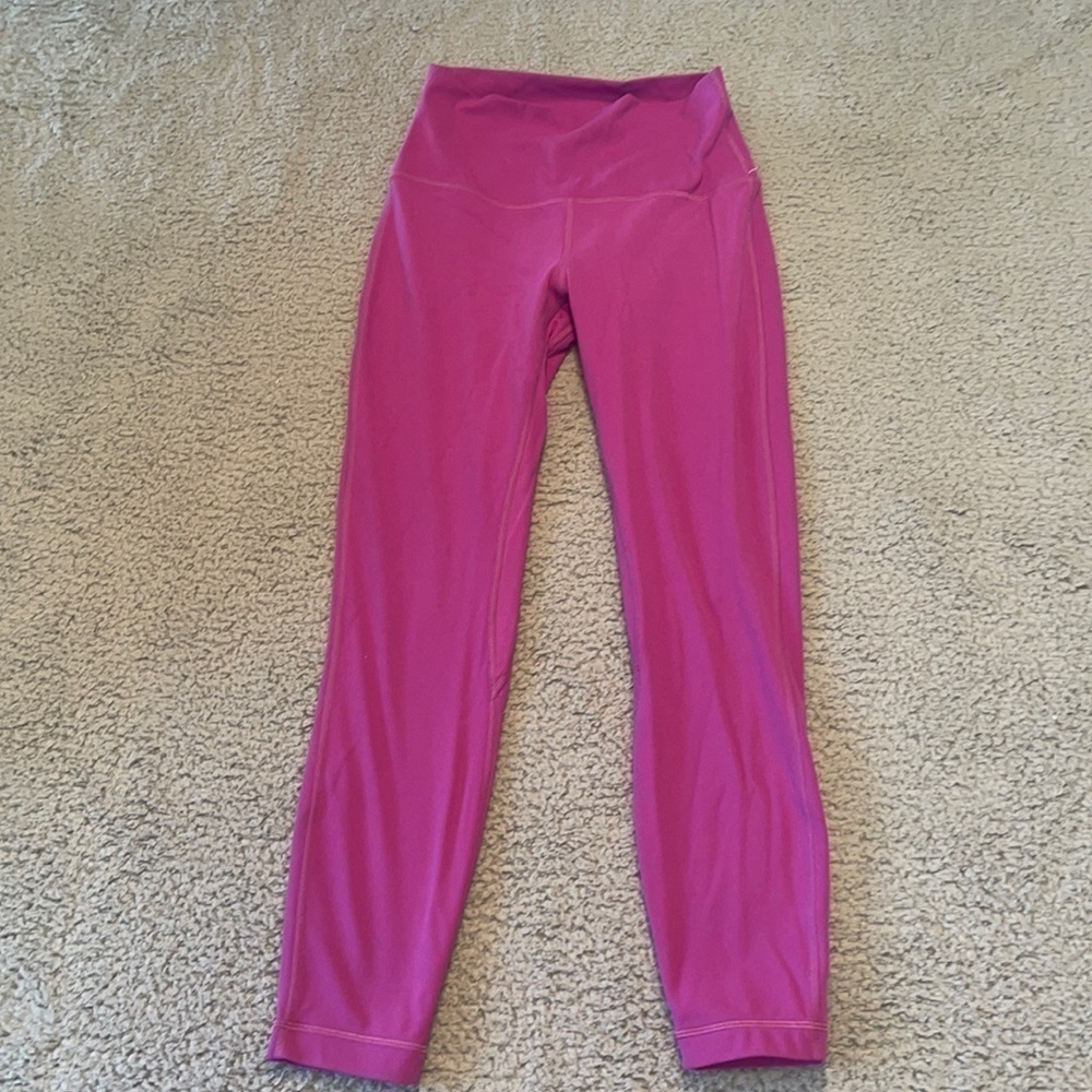 Lululemon women's double Align leggings size 6 color purple